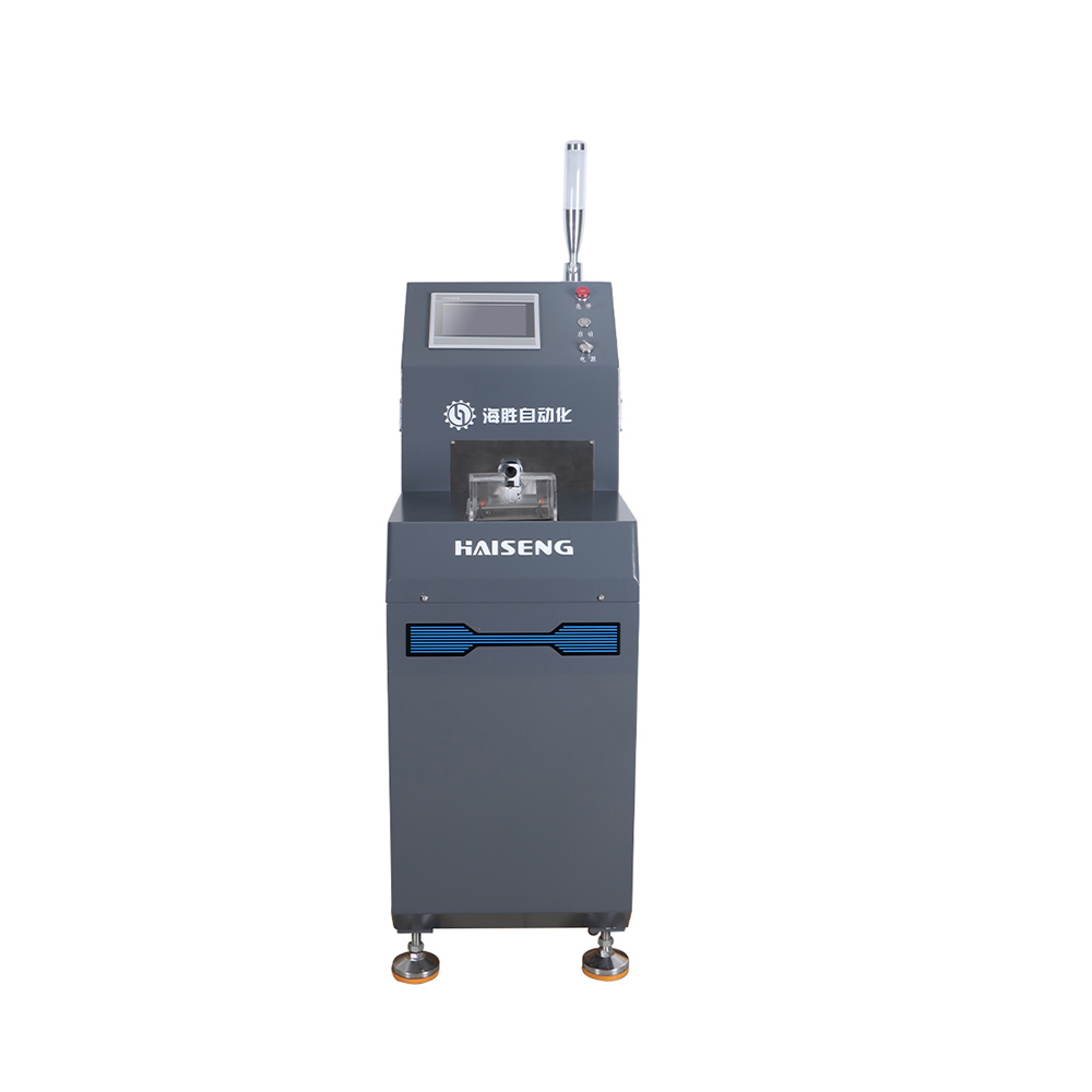 HS-QF120 Automatic Stripping, Cutting, Flipping and Brushing Shield Mesh Machine