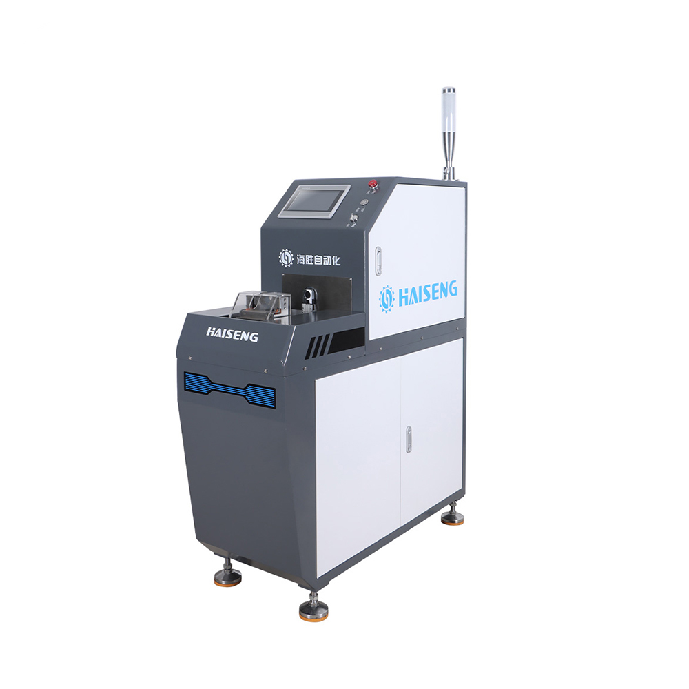 HS-QF120 Automatic Stripping, Cutting, Flipping and Brushing Shield Mesh Machine