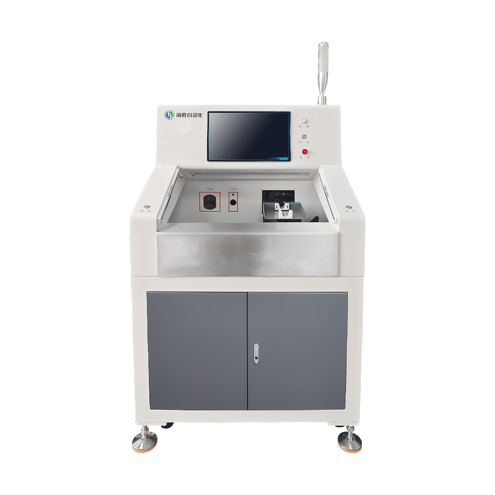 HS-QFS150Y Automatic Stripping, Cutting, Flipping and Brushing Shield Mesh Machine